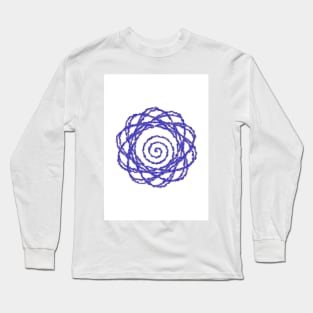 Ultra Blue Spiral Strand Long Sleeve T-Shirt